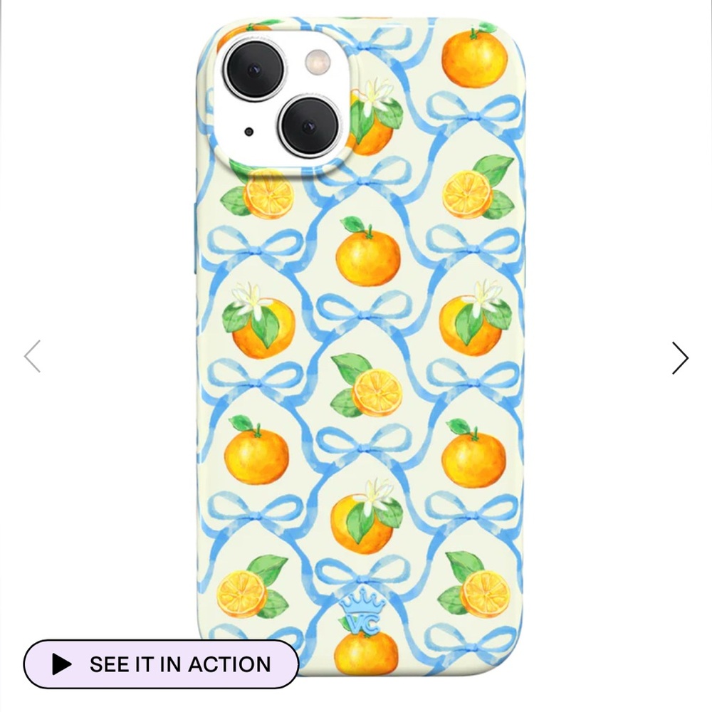 NWT Velvet Caviar Orange Blossom iPhone 14 Pro Case